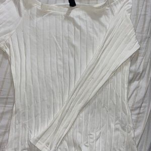 SHEIN basic white long sleeve